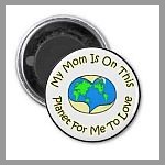 My Mom Circular Magnet