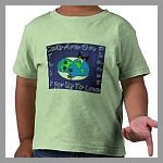Adorable luv sayings on maternity clothes for mother or mom 
							and a cute gift featuring an awesome blue and green earth graphic.