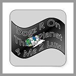 Dogs Are Kinetic Square Stickers