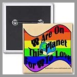 Lesbians Are Kinetic Pinback Button